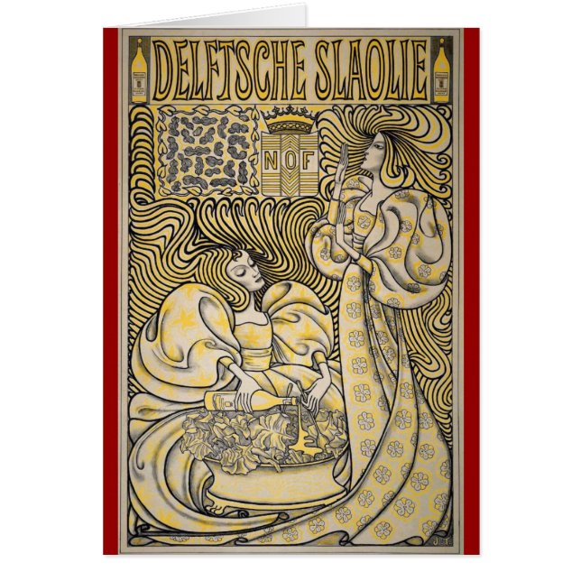 Art Nouveau Delftsche Slaolie Delft (Front)