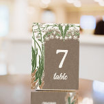 Art Nouveau Delicate Snowdrops Table Number<br><div class="desc">"Art Nouveau Delicate Snowdrops" Wedding Table Number Card. Celebrate your special day with our "Art Nouveau Delicate Snowdrops" table number card that matches the wedding suite art nouveau theme, ideal for classical weddings, vintage wedding themes, art nouveau weddings, spring weddings, February or March weddings. The design features a vintage art...</div>