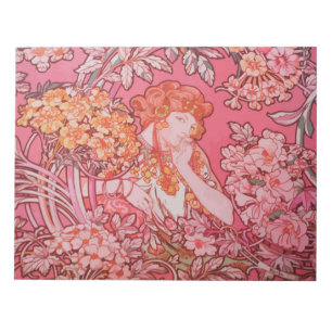 Art Nouveau design 11" x 8.5" Notepad - 40 pages