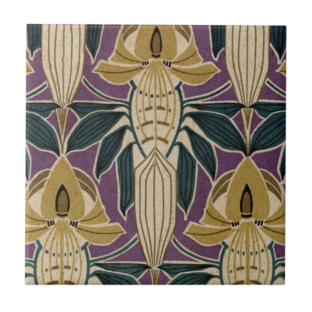 Art Nouveau Design #1 @ VictoriaShaylee Tile (Front)