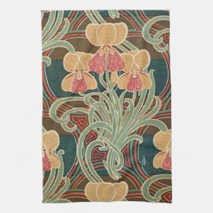 Art Nouveau Design #4 at Emporio Moffa Tea Towel