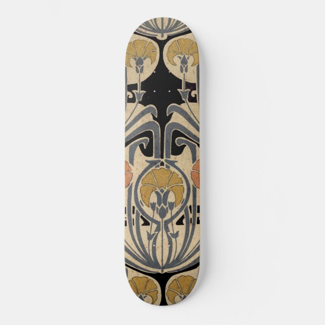 Art Nouveau Design #7 @ VictoriaShaylee Skateboard (Front)