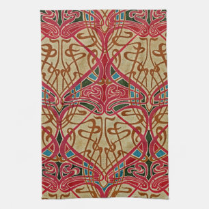 Art Nouveau Design #9 at Emporio Moffa Tea Towel
