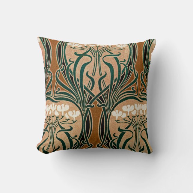 Art Nouveau Design #9 Cushion (Front)