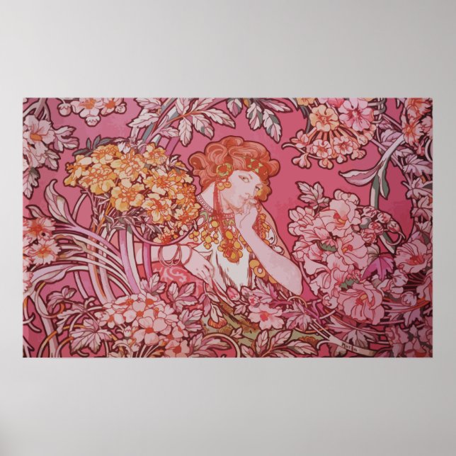 Art Nouveau design Value Poster Paper (Matte) (Front)