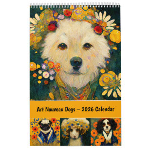 Art Nouveau Dogs – 2026 Calendar