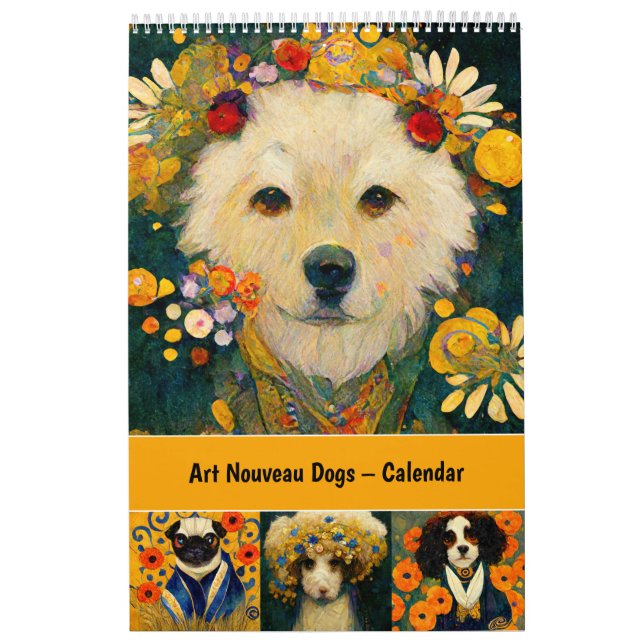 Art Nouveau Dogs – Calendar (Cover)