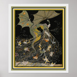 Art Nouveau Dragon Cover for Jugend Poster