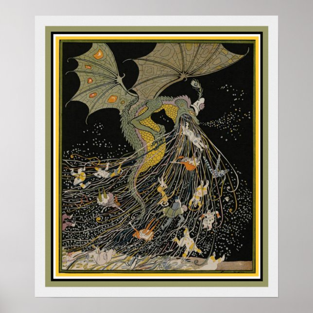 Art Nouveau Dragon Cover for Jugend Poster (Front)