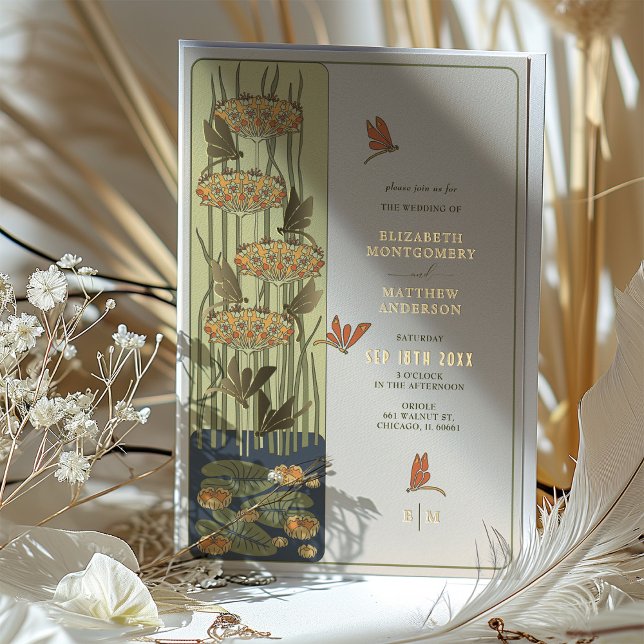 Art Nouveau Dragonfly and Floral Wedding (Creator Uploaded)