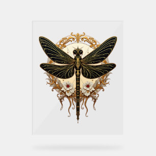 Art Nouveau Dragonfly Elegant Steampunk Acrylic Sign
