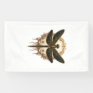 Art Nouveau Dragonfly Elegant Steampunk Banner