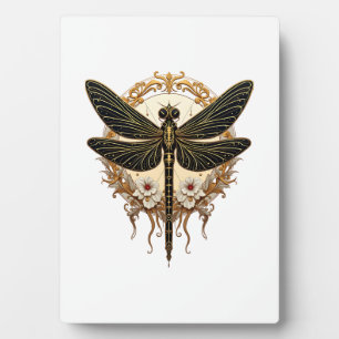 Art Nouveau Dragonfly Elegant Steampunk Plaque
