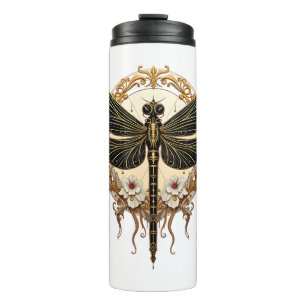 Art Nouveau Dragonfly Elegant Steampunk Thermal Tumbler