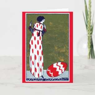 Art Nouveau Easter Card