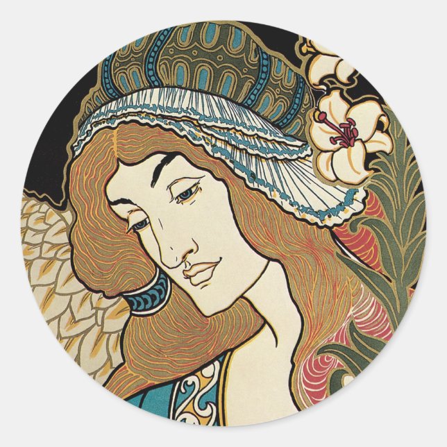 Art Nouveau Easter Stickers (Front)