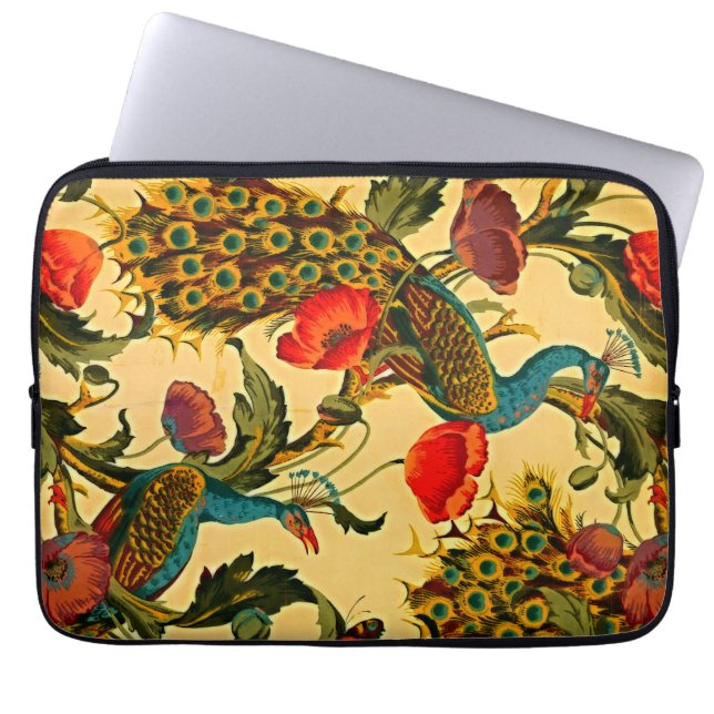Art Nouveau Elegance: Sidewall, The Peacock, 1896 Laptop Sleeve (Front)