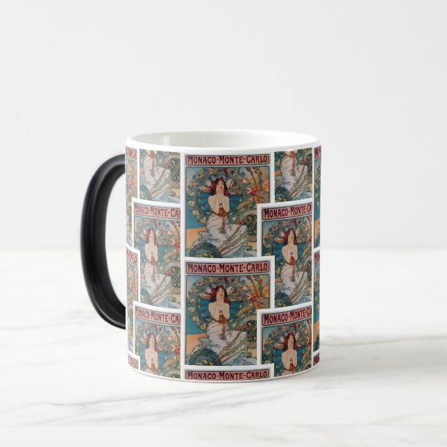 Art Nouveau Elegance: Timeless Beauty Magic Mug (Front Left)