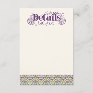 Art Nouveau Elegant Lovebirds Light Yellow Enclosure Card