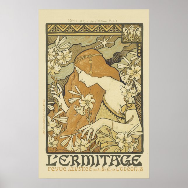 Art Nouveau 'Ermitage Poster (Front)