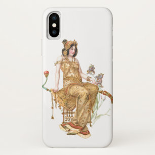 Art Nouveau Exotic Beauty from Orient iPhone X Case
