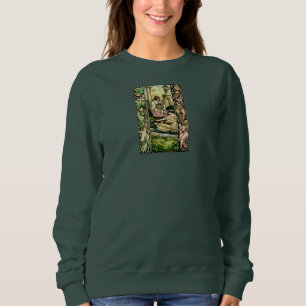 Art Nouveau Fairy Musicians Vintage Illustration Sweatshirt