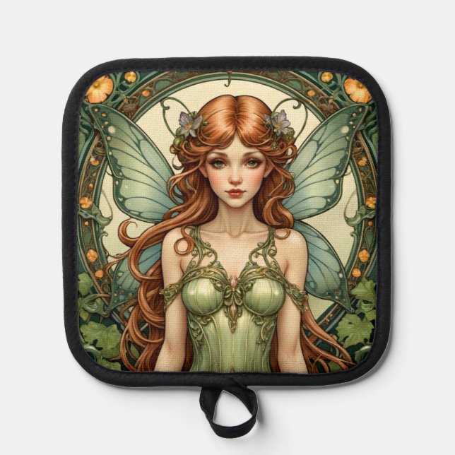 Art Nouveau Fairy Pot Holder (Front)