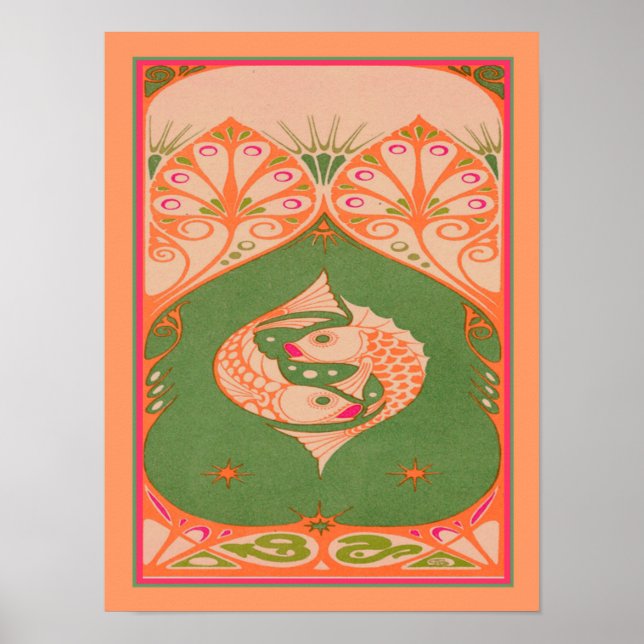 Art Nouveau Fish Print (Front)