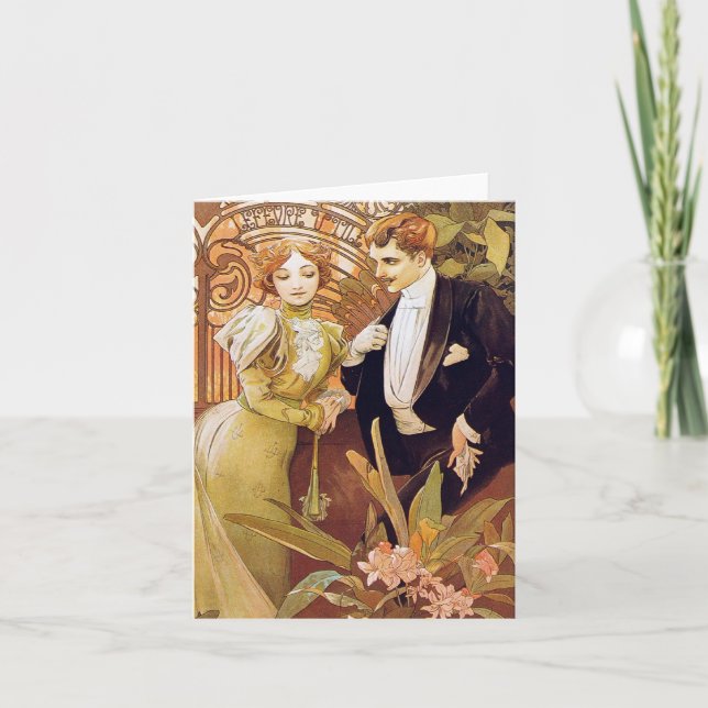 Art Nouveau Flirt Card (Front)