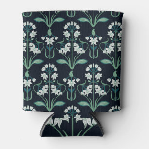 Art nouveau floral, abstract seamless pattern. can cooler