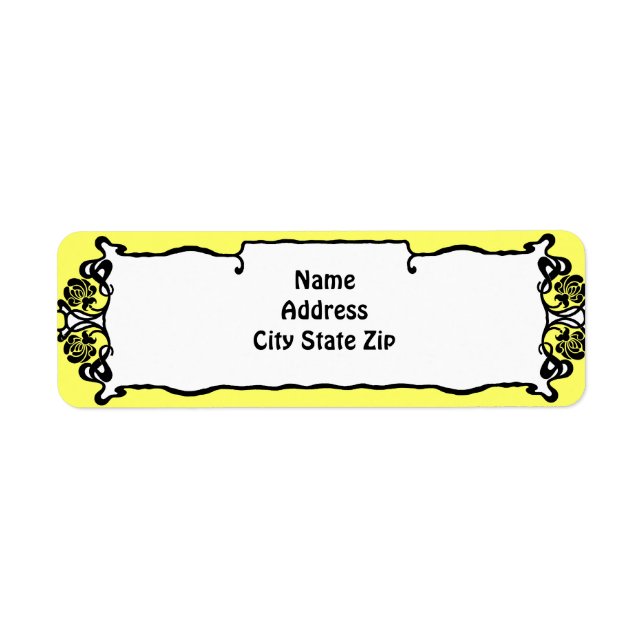 Art Nouveau Floral Border (Front)