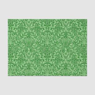 Art Nouveau Floral Damask, Emerald Green Tissue Paper