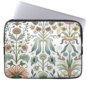 Art Nouveau Floral Design 402 flowers Laptop Sleeve