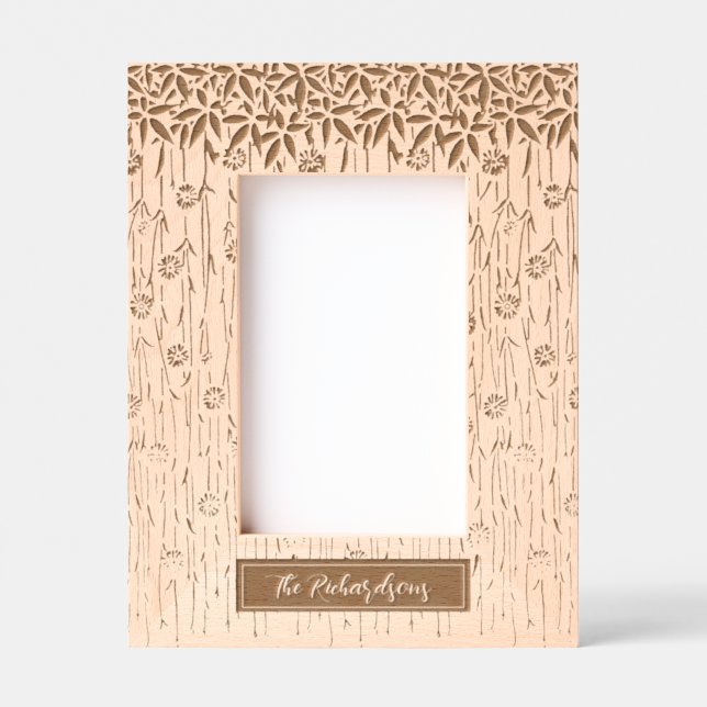 Art Nouveau Floral Family  Etched Frames (Front)