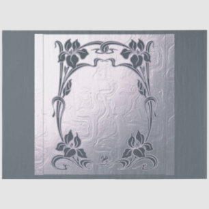 Art nouveau,floral frame,floral pattern,deco,vinta tissue paper
