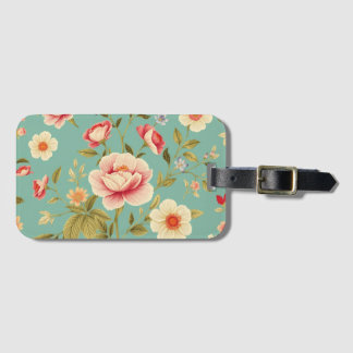 Art Nouveau Floral - Live life in full bloom  Luggage Tag
