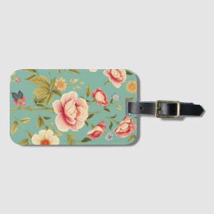 Art Nouveau Floral - Live life in full bloom Luggage Tag