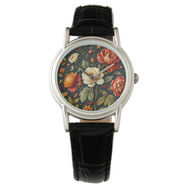 Art Nouveau Floral   - Live life in full bloom  Watch (Front)
