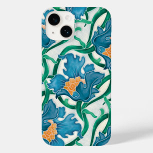Art Nouveau Floral Majolica Pattern Case-Mate iPhone 14 Case