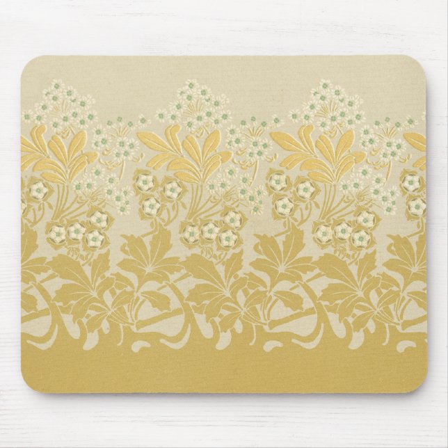 Art nouveau floral mouse mat (Front)