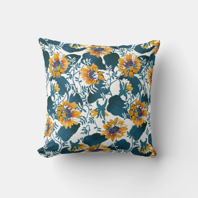 Art Nouveau, floral pattern. Cushion (Front)
