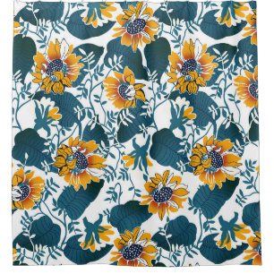 Art Nouveau, floral pattern. Shower Curtain