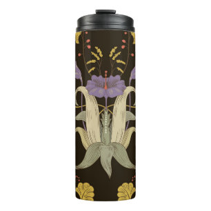 Art Nouveau Floral: Vintage Pattern Thermal Tumbler
