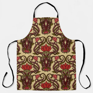 Art Nouveau floral wallpaper. Apron