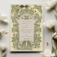 Art Nouveau Floral Wedding in Warm Earth Tones
