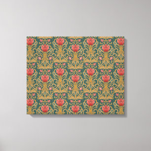 Art Nouveau flowers Canvas Print