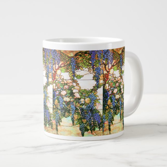 Art Nouveau Flowers Jumbo Mug (Front Right)