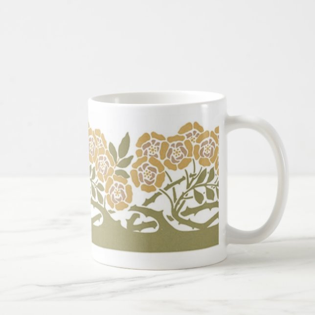 Art Nouveau Flowers - Mug (Right)