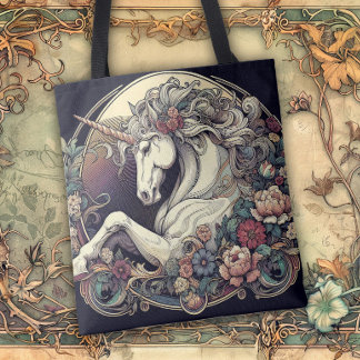 Art Nouveau Flowing Lines of Beauty Tote Bag