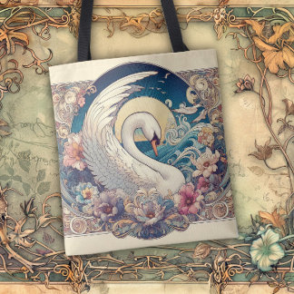 Art Nouveau Flowing Lines of Beauty Tote Bag